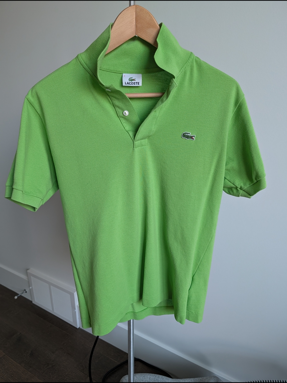 Lacoste Men's Lime Green Short-Sleeve Polo
